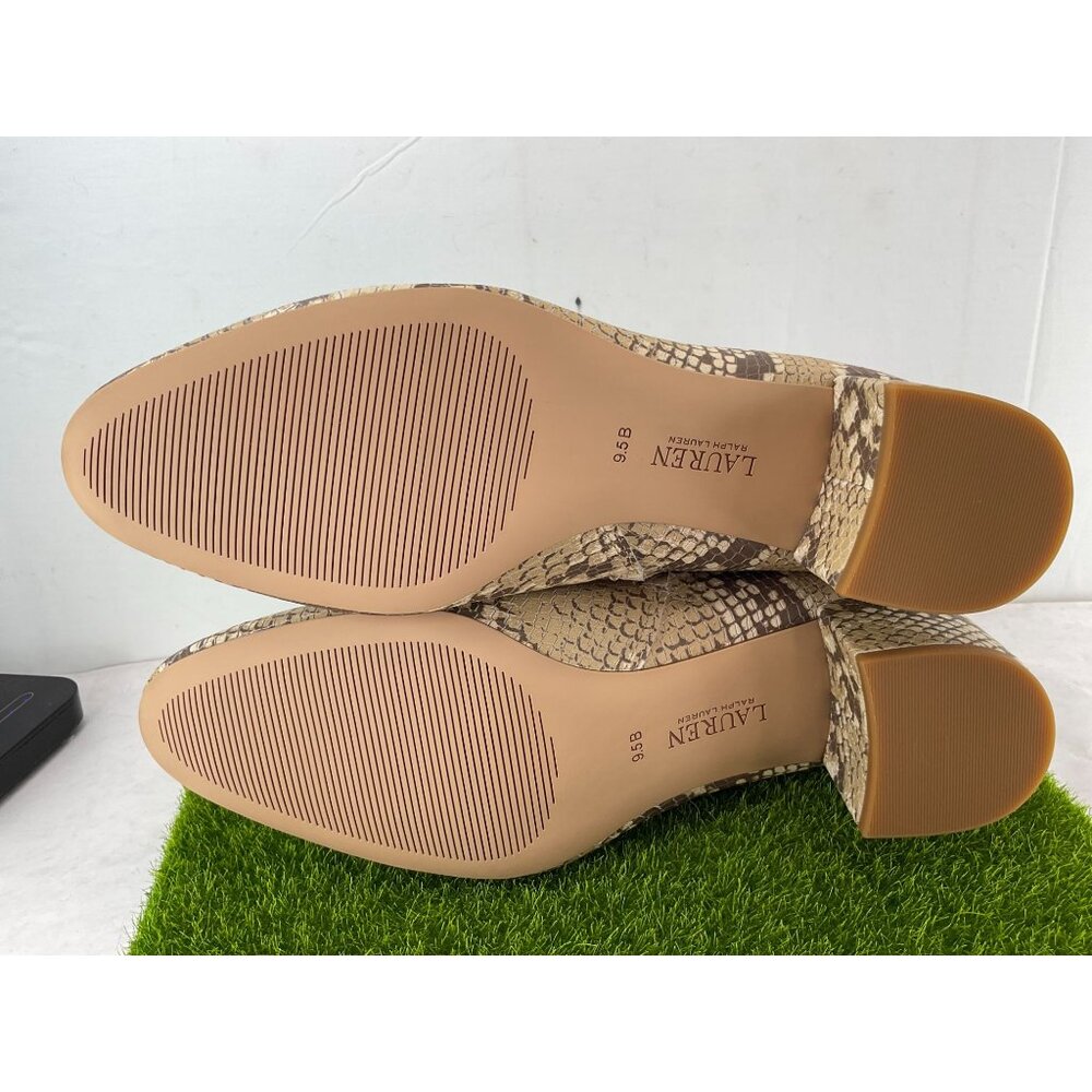 New Nib Ralph Lauren Wynne Ii Python Embossed Lea… - image 7